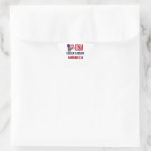 Étoile Sticker classique T-shirt 4 juillet USA (Sac)