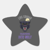 Étoile sticker cougar live  (Devant)