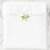 Étoile Sticker de mariage de rose jaune du Texas (Sac)
