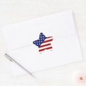 Étoile Sticker Distressed américain (Enveloppe)