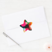 Étoile Sticker du parti Multicolor Bokeh (Enveloppe)