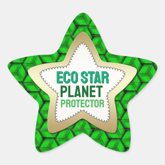 Étoile Sticker Eco Star Planet Protector (Devant)