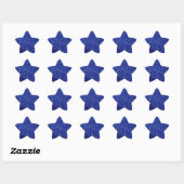 Étoile Sticker Elegant Blue Parties scintillant Star (Feuille)