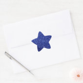 Étoile Sticker Elegant Blue Parties scintillant Star (Enveloppe)