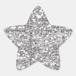 Étoile Sticker en argent