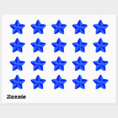 Étoile Sticker en forme d'étoile bleue (Feuille)