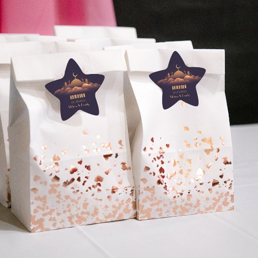Étoile Sticker en forme d'étoile Ramadan Moubarak