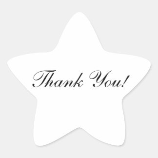 Étoile Sticker en forme Merci Star