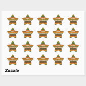 Étoile Sticker Feliz Cumpleanos (Feuille)