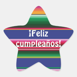 Étoile Sticker Feliz Cumpleanos