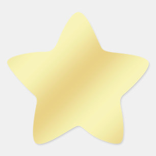 Étoile Sticker Gold Faux Foil