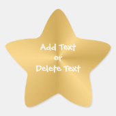 Étoile Sticker Gold Star (Devant)