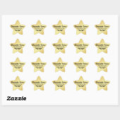 Étoile Sticker Gold Star Valedictorian Graduian (Feuille)