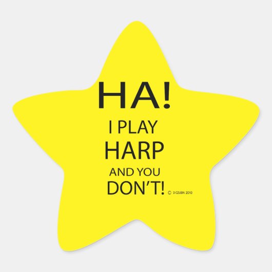Étoile Sticker Ha Harp Star (Devant)