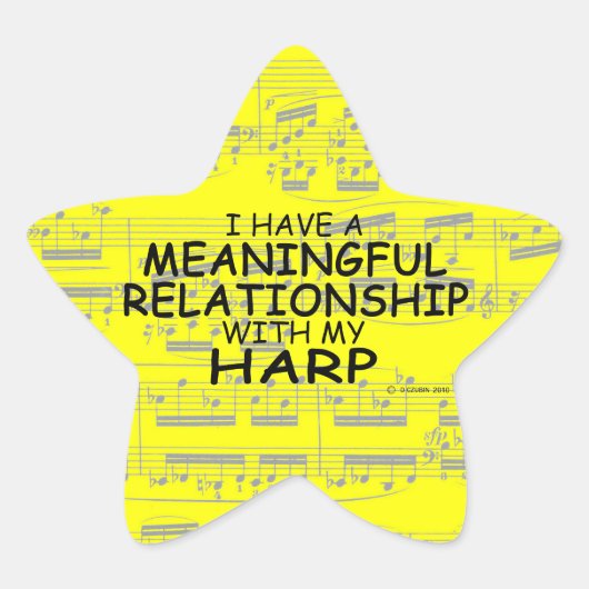 Étoile Sticker Harp Star (Devant)