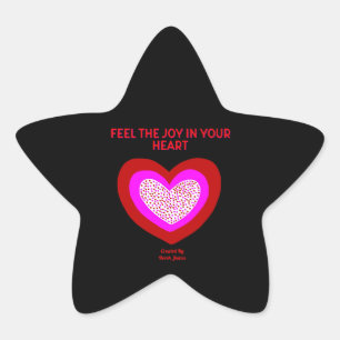 Étoile Sticker Heart Star joyeux