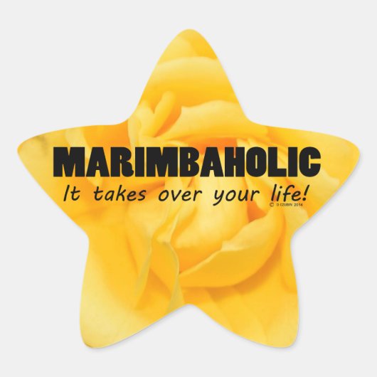 Étoile Sticker Marimbaholic Life Star (Devant)