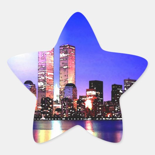 Étoile Sticker Night Star de New York (Devant)
