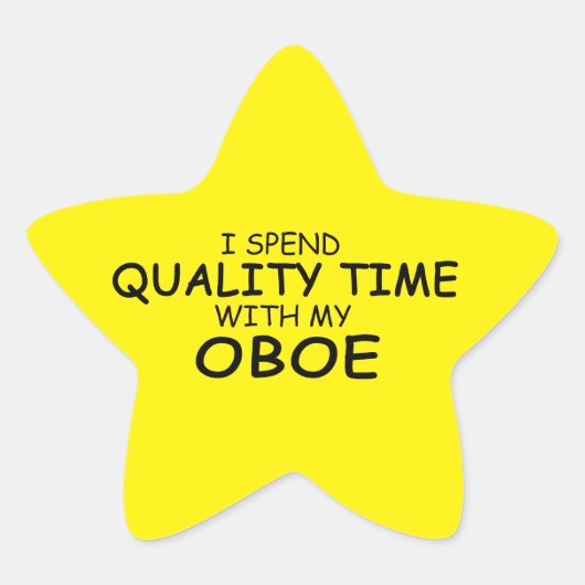 Étoile Sticker Oboe Star pour la qualité (Devant)
