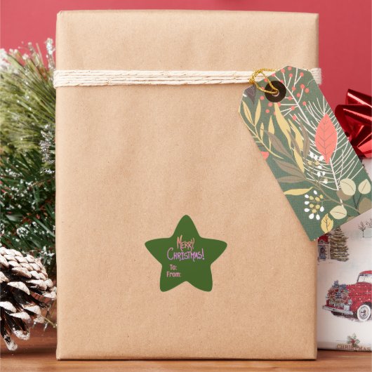 Étoile Sticker Ombré Joyeux Noël Star (vacances)
