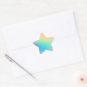 Étoile Sticker Pastel Rainbow Gradient Star (Enveloppe)