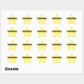 Étoile Sticker Pianoaholic Life Star (Feuille)