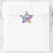 Étoile Sticker Rainbow Merci Star (Sac)