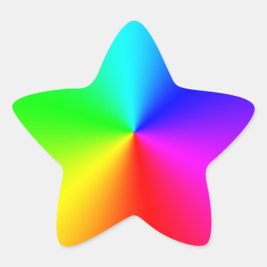 Étoile Sticker Rainbow Star (Devant)