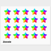 Étoile Sticker Rainbow Star (Feuille)