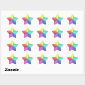 Étoile Sticker Rainbow Star (Feuille)