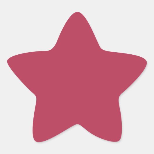 Étoile Sticker rose chaud couleur tendance (Devant)