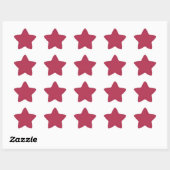 Étoile Sticker rose chaud couleur tendance (Feuille)