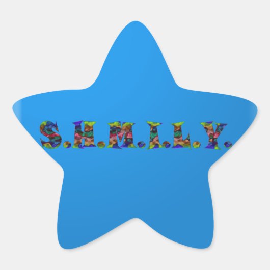 Étoile Sticker SHMILY (Devant)
