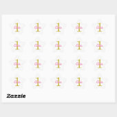Étoile Sticker Star Anniversaire Rose Or Blanc (Feuille)