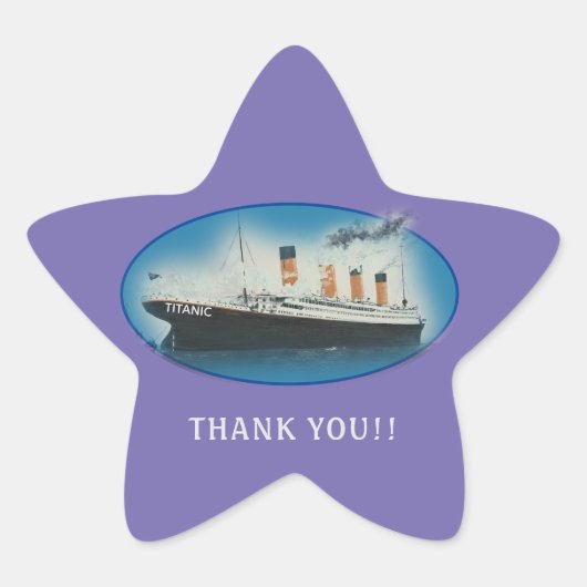 Étoile Sticker Star Favple Merci Titanic (Devant)