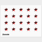 Étoile Sticker star rodéo bronc cavalier (Feuille)