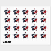 Étoile Sticker Stars et Stripes (Feuille)