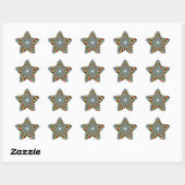 ÉTOILE STICKER TRIPPY STAR (Feuille)