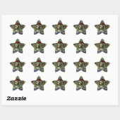 Étoile Sticker Yule Puppy Star (Feuille)