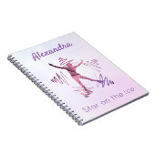 Étoile sur glace carnet de patinage artistique vio (Côté Droit)