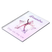 Étoile sur glace carnet de patinage artistique vio (Côté gauche)