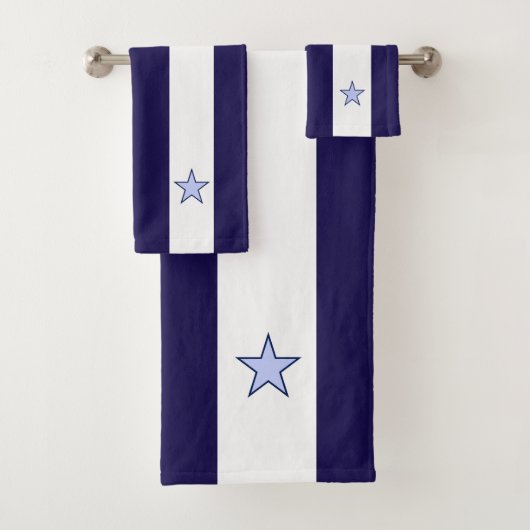 Étoile sur la marine bleu & blanc rayé ensemble de (En situation)