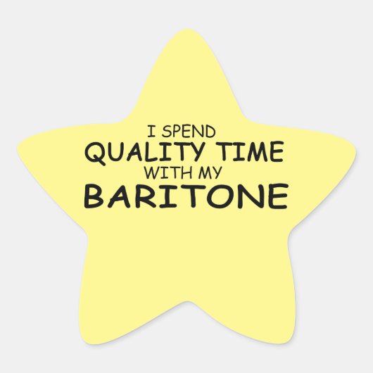 Étoile Temps de qualité Sticker Baritone Star (Devant)