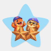 Étoile Title star shaped sticker sheet for teacher gradin (Devant)