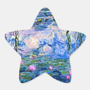 Étoile Water Lilies, 1919, par Claude Monet, Star Sticker