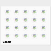 Étoile Whatever Frog Sticker Cute Eye Roll Frog Attitude  (Feuille)