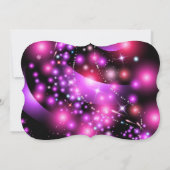 ÉTOILES À COULEUR ROSE Invitation Bat mitzvah (Dos)