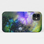Étoiles à travers les arbres iPhone 5 Coque (Dos (Horizontal))