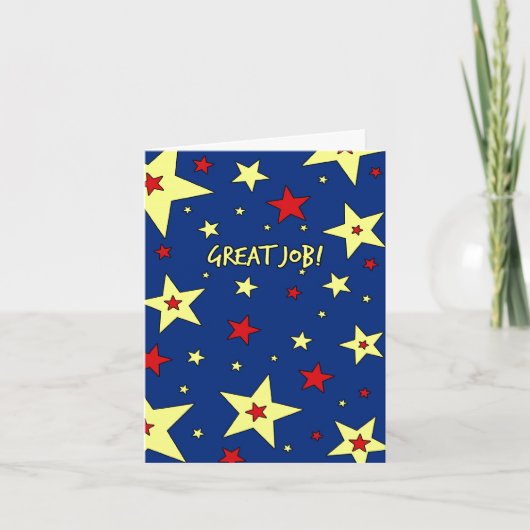 Étoiles Appréciation des employés Grande carte de  (Devant)