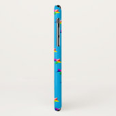 étoiles arc-en-ciel sur aqua Coque-Mate coque ipho (Dos/Gauche)